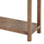 Console de canapé d'entrée en bois brun patiné Castleton