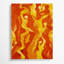 Abstrait art figuratif sur toile brun 75-1216187946