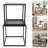 2 PCS Black Frame Nesting Tables