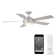 52'' Odyssey 5 - Blade LED Smart Standard Ceiling Fan with Remote Control and Light Kit Included