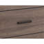 Table de chevet 2 tiroirs en panneau de fibres à densité moyenne avec finition chêne