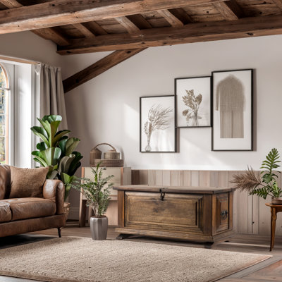 Coffre de table basse fait main Ovalle