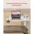 Overbed Table, Mobile Bed Side Table with 4 Wheels, Electric Lifting with Upgrade Button, Rolling Laptop Desk with Cup Holder, Height Adjustable Overbed Desk for Home, Office, Study-976521270