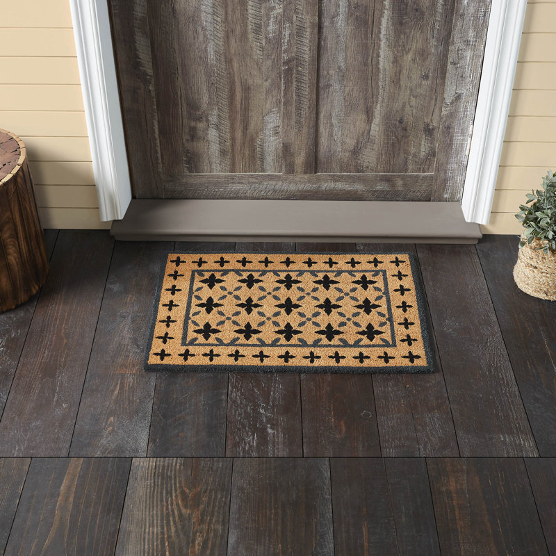 Tapis Durango noir gris Coir, L 20 po x L 30 po