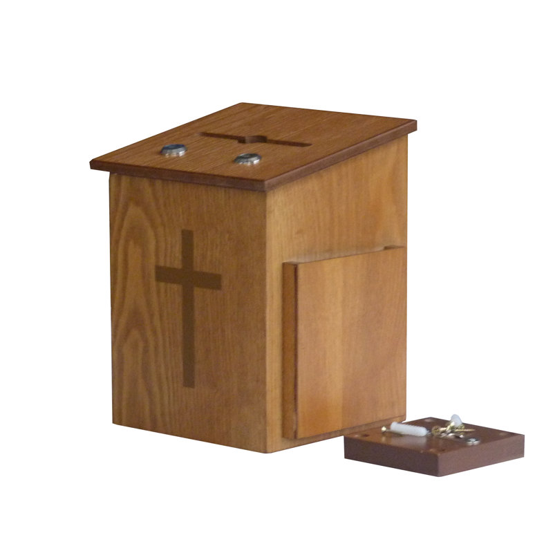 Fixturedisplays® Double Lock Comment Collection Suggestion Box Donation Charity Box Prayer Box Tithing 14920