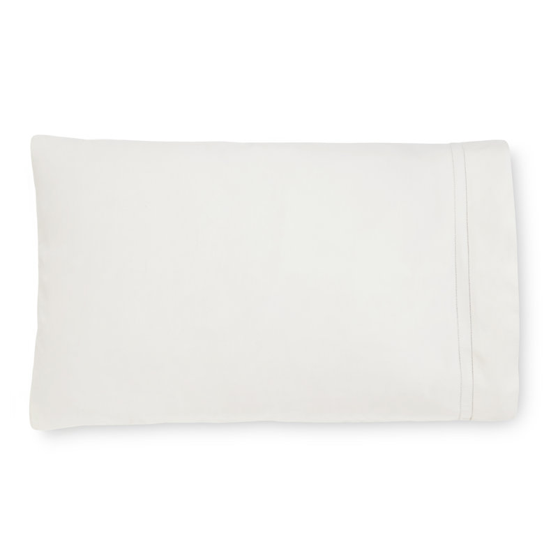 Finna Percale Pillow Case, Ivory, Standard