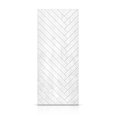 Paneled Pine Wood White Standard Door