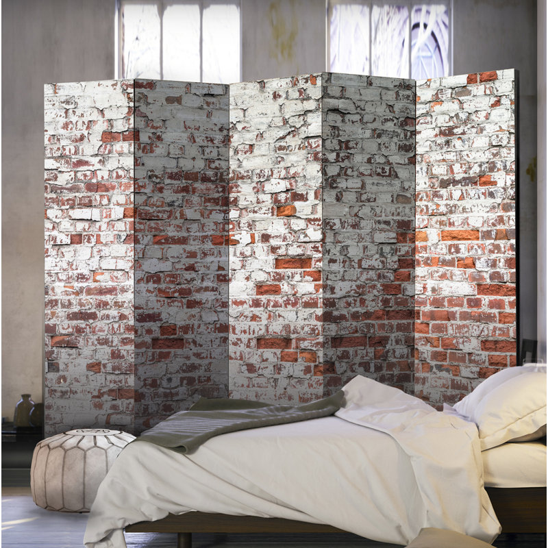 Carvell Solid Wood Folding Room Divider, 5