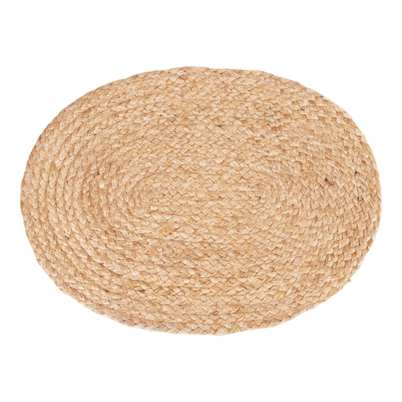 Paschke Jute No Pattern Oval Placemat