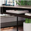 Bureau en L avec bibliothèque à cinq tablettes, finition brune-889529806