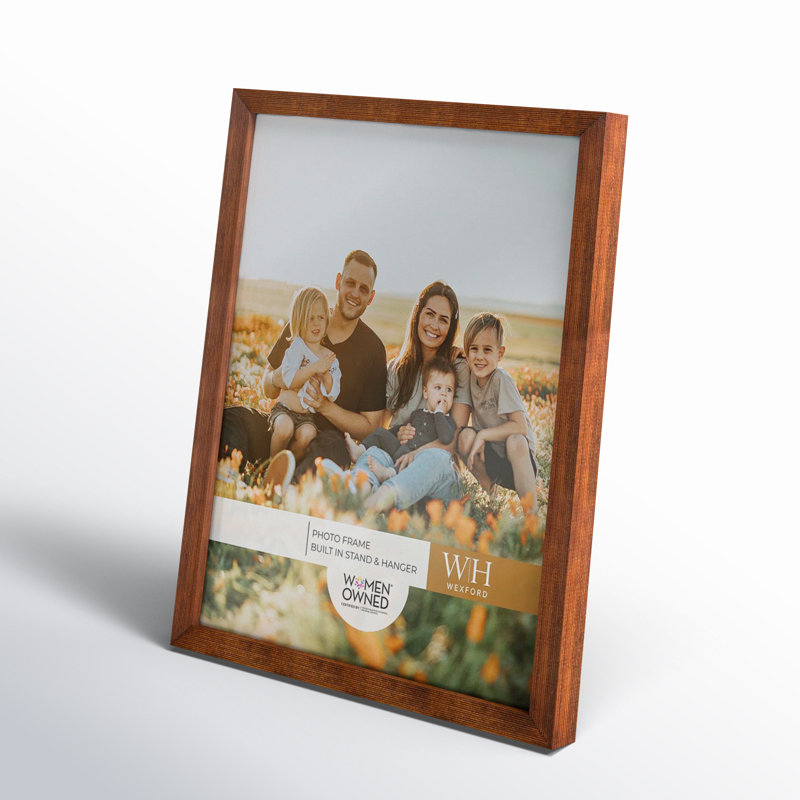 Cadre photo en bois Apolline, 8 po x 10 po, Noyer