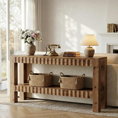 160cm Solid Wood Console Table