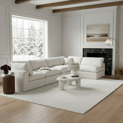 Canapé modulaire 5 pièces rembourré