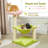 28" Cat Tower With Cozy Flower Perch, Large Hammock With 2 Replaceable Compostable Scoop