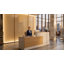 L-Shaped Reception Desk with Lockable Drawers and Storage Shelves, Multi-Functional Computer Desk for Office-27733804-27733802