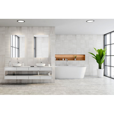 Miroir de salle de bain illuminé sans cadre Krahmer