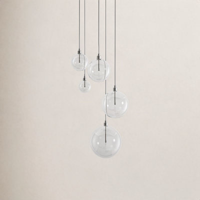 Jensi 5-Light Chandelier in Brushed Nickel