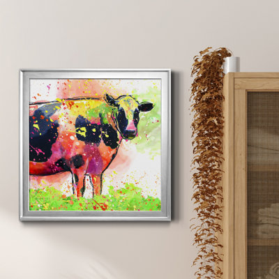Sainte vache! - Peinture sur toile encadrée