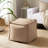 Qiviut Camel Square Pouf-283849739
