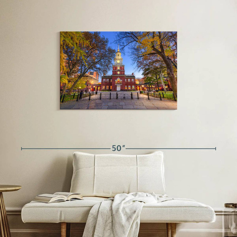 Independence Hall, 24" H x 36" W