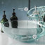 Lavabo vasque en verre Cascade 16,5 avec robinet-50687255