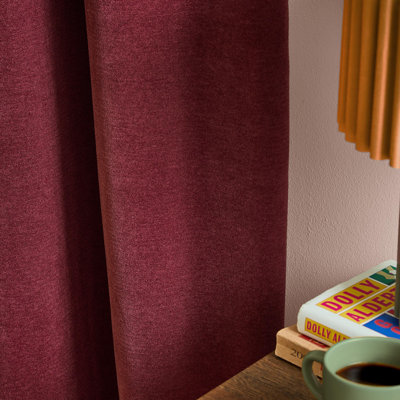 Soft Chenille Blackout Curtain Panel Pair