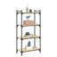 Abdulbasit 120cm H x 30cm W Metal Standard Bookcase-1475694877-1475694872