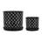 Ceramic Stoneware Saucer Planters with Drainage Hole - Set of 2-971444427