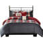 Queen Size Herringbone Duvet Cover With Bold Decorative Pillows Full/Queen Soft Textured-125166583-125166586
