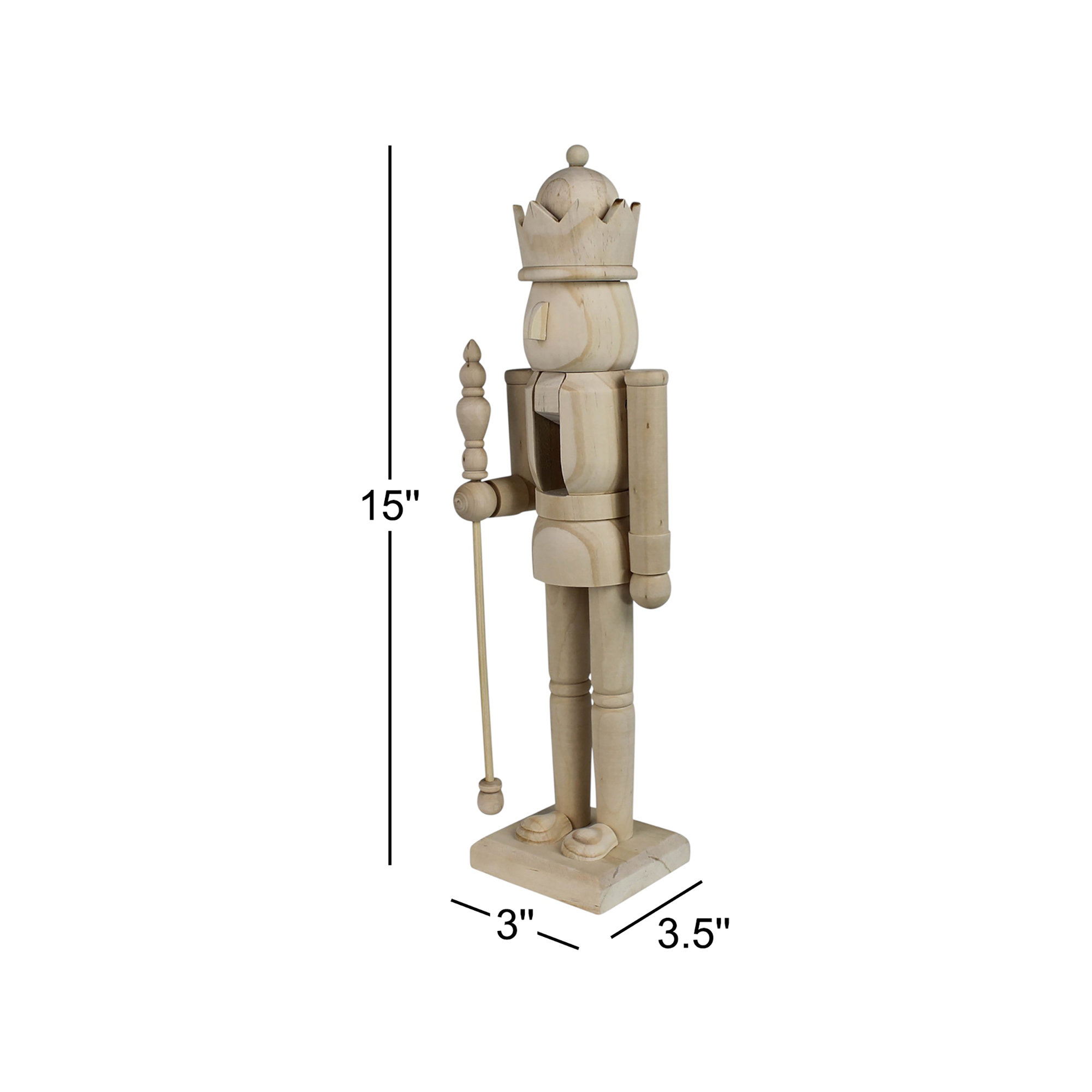 Wood Nutcracker, Oak