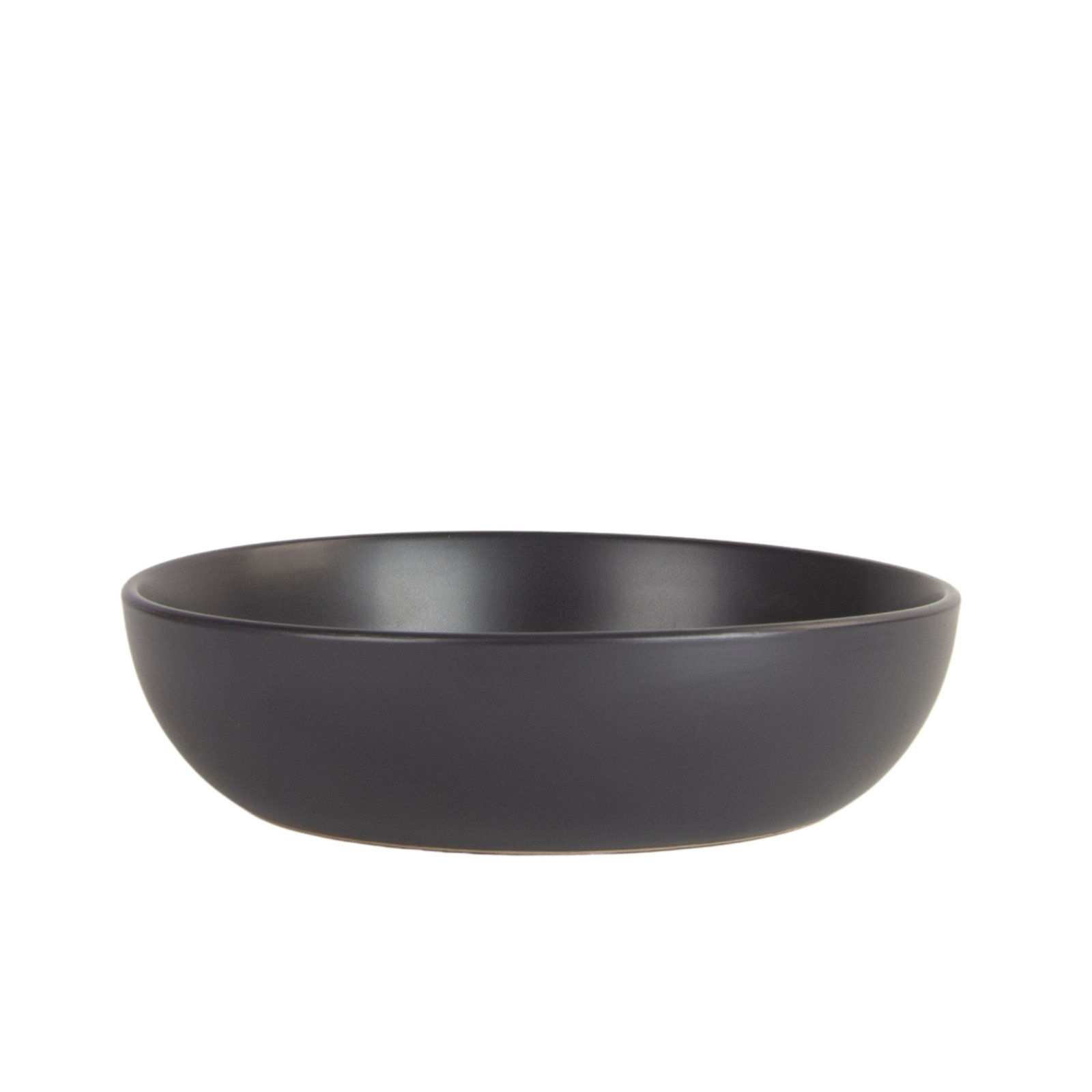 Wazee Matte Serving Bowl, Black