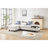 Modular Reconfigurable 4 - Seat With Hidden Storage And Coordinated Pillows, Beige Linen Main Material, Foam Filler, 97 Inch Product Depth, 57 Width, 34 Height For Modern Living Environments-666166312