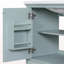 Ensemble de meuble-lavabo 30 po avec lavabo, armoire de salle de bain multifonctionnelle avec portes et tiroir, cadre solide et panneau de fibres à densité moyenne, vert-100929448