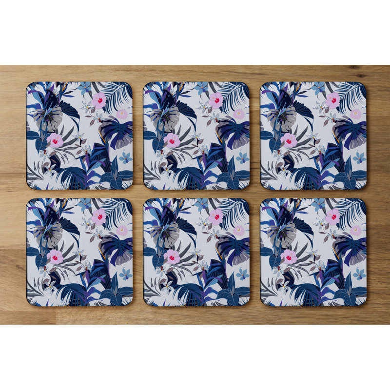 Square 6 Piece Coaster Set
