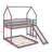 Twin Over Full Wooden Space-Saving Bunk Bed With Slide, And Full-Length Guardrail-1794037496