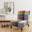 Fauteuil de chambre rembourré Rainbow Tartan