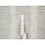 Tapis oriental en laine naturelle non teint de 8 pi x 10 pi, blanc tissé à la main, tissé à la main avec velours texturé