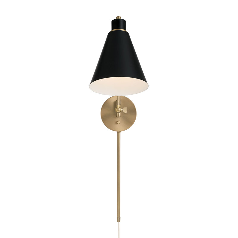 Swing Arm Sconce, Black