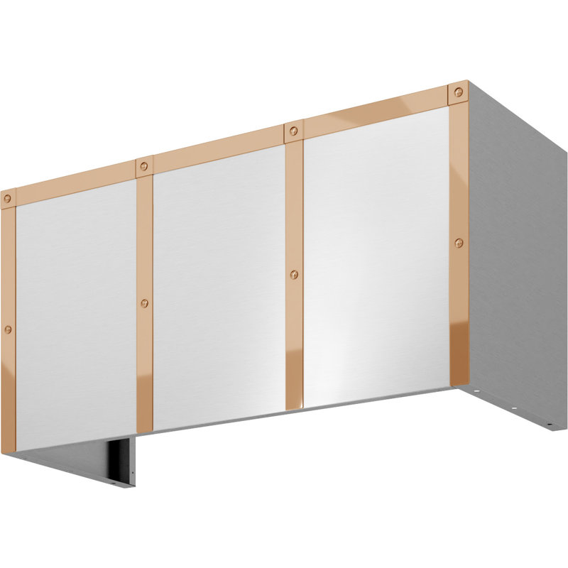 Designer Duct Cover Banding Kit for Forte Hoods, 18" H x 1.25" W x 0.1" D, Polished Gold