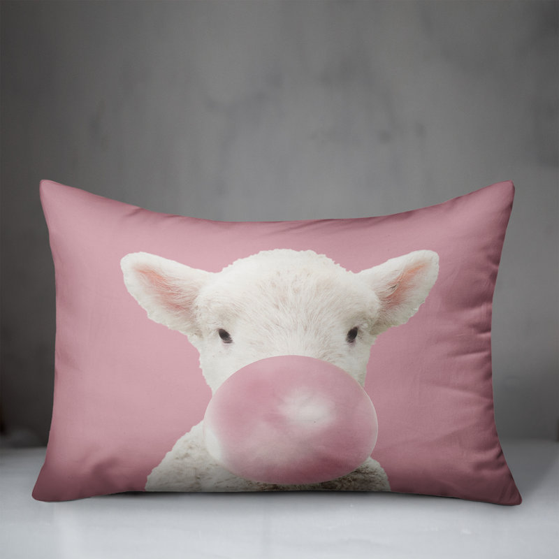 Housse de coussin rectangulaire en polyester 