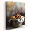 «Golden Croissants Basket», art mural rustique-129143844