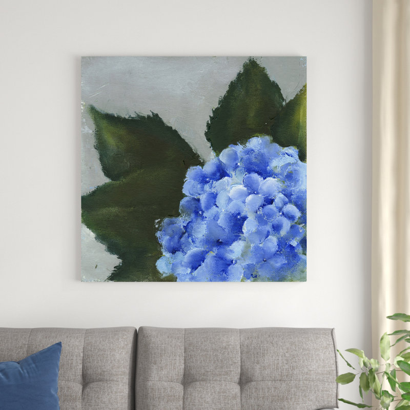 Détail d'hortensia I, H 36 po x l 36 po x P 1,25 po