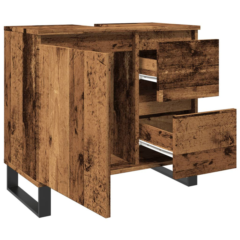 Bruto Under Sink Cabinet, Reclaimed Wood