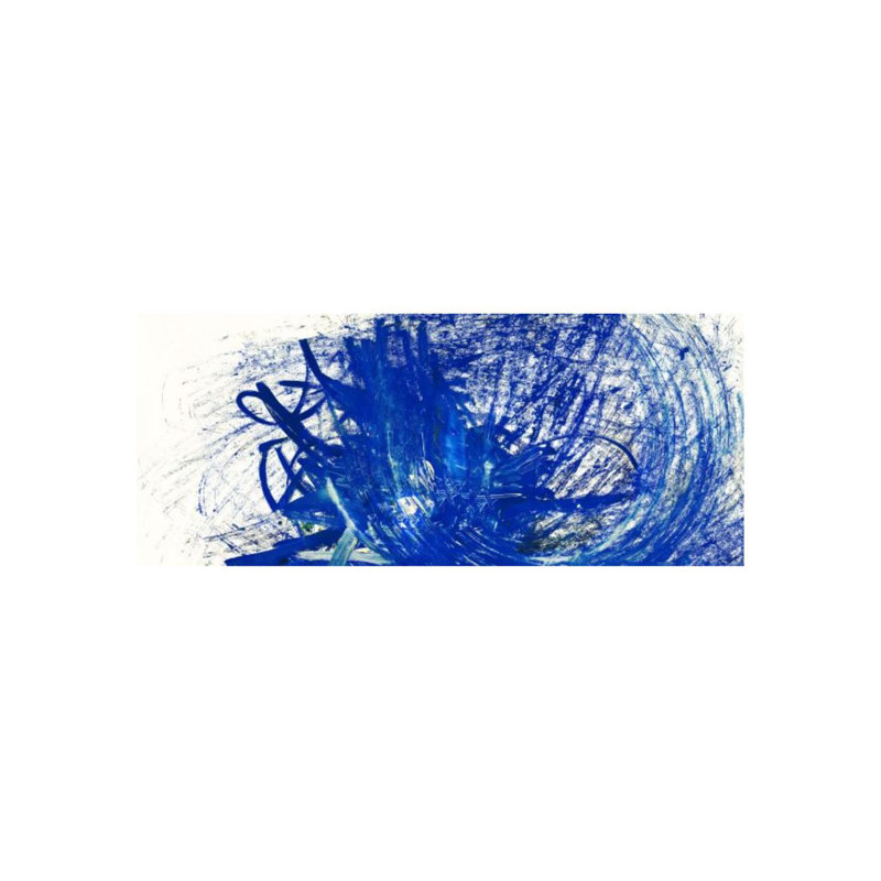 «Blue Crest» par Dylan Gray, impression sur toile tendue, H 30 po x l 72 po, Extérieur
