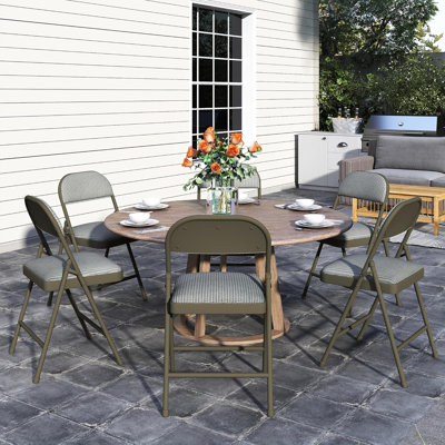 LX-ZDY0053 10-pack, 1.0mm thick striped folding chairs, 45*46*79.5cm