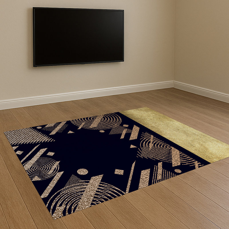 Geometric Area Rug, Runner 70 x 140 cm