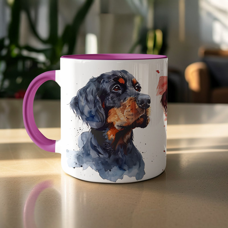 Ceramic Coffee Mug, Purple, 3