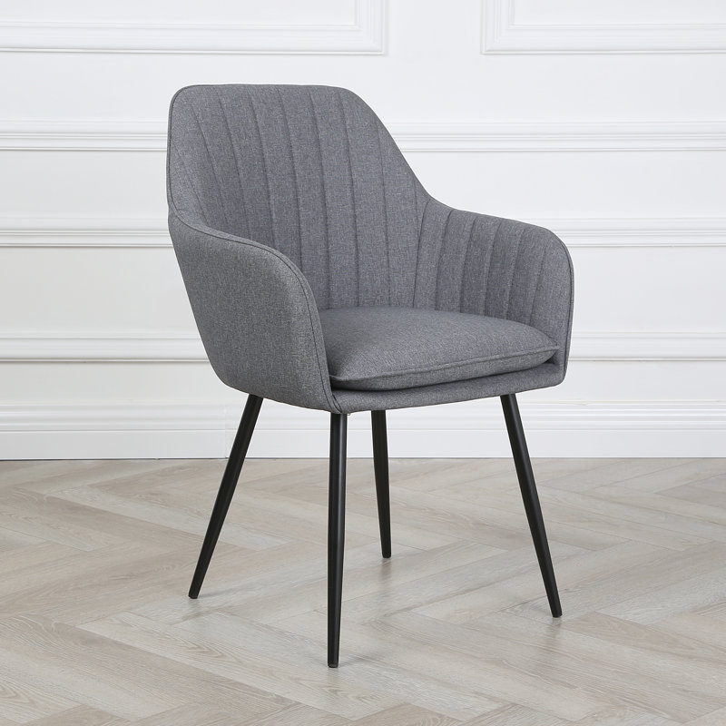 Kirksville Upholstered Armchair, Dark Grey