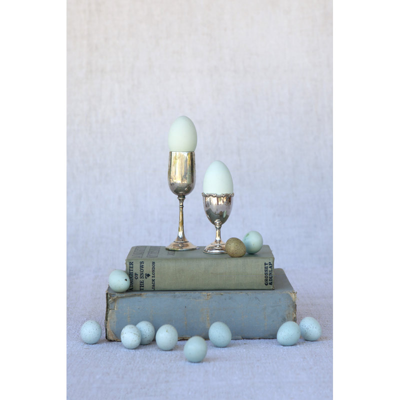 Egg Cups On Books by Tania Soderman - Wrapped Canvas Print, 46cm H x 30cm W