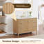 Siena 48" Single Bathroom Vanity with Grain White Engineered Stone Countertop with Mirror